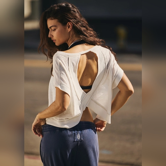 NWT Free People My Time Tee Size L 🛼 - Picture 1 of 8